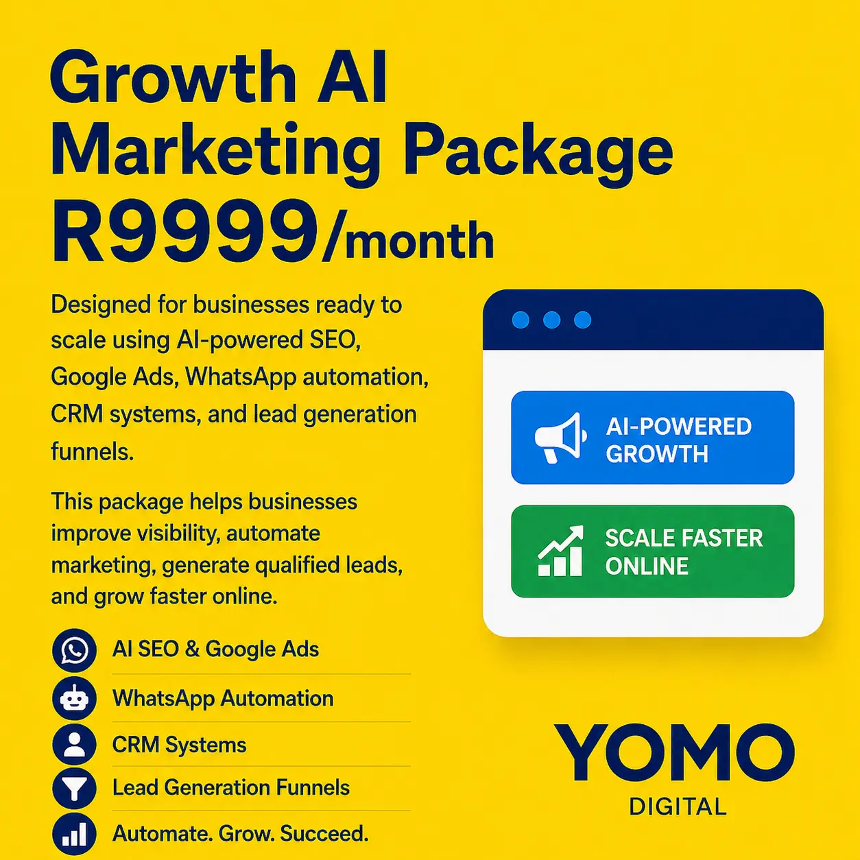 YOMO Digital Growth AI Marketing Package